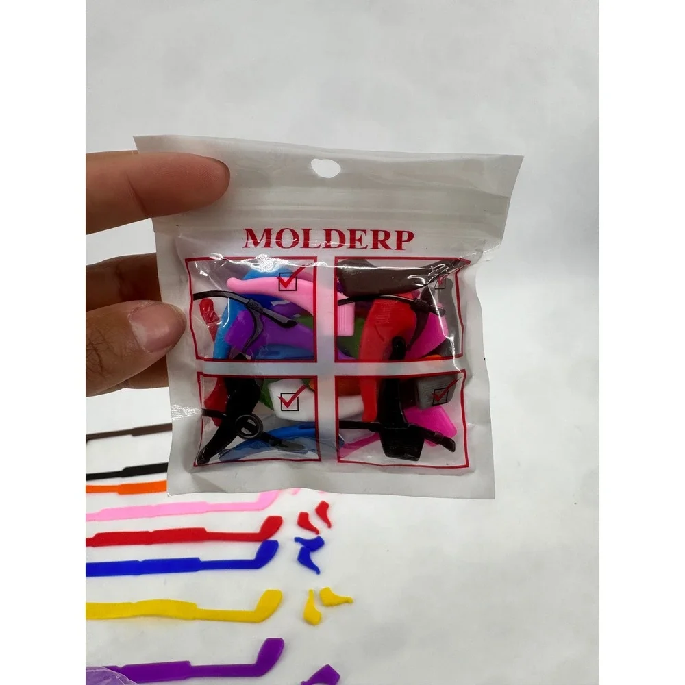 Molderp 8 Pack Kids Silicone Eyeglasses Straps and Ear Hooks Anti Slip Retainers